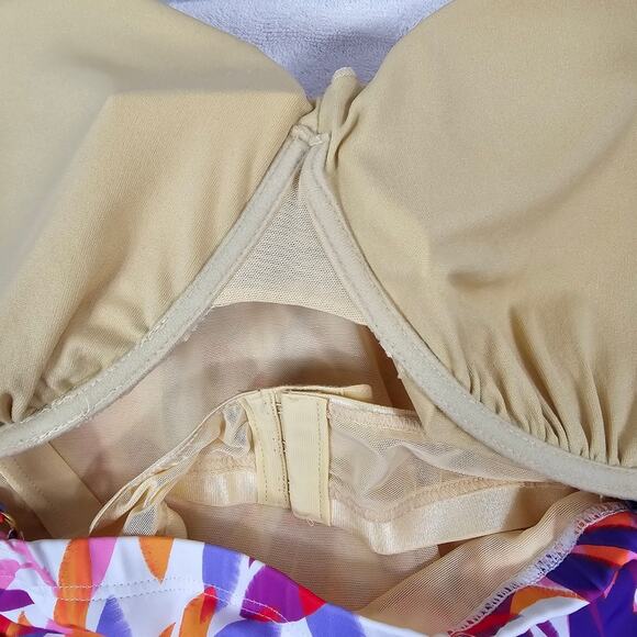 Swimsuits For All Tie Front Underwire Swim Dress NWT Size 26 - Picture 7 of 13